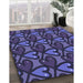 Machine Washable Transitional Blue Rug in a Family Room, wshpat2968blu