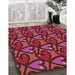 Machine Washable Transitional Red Rug in a Family Room, wshpat2968