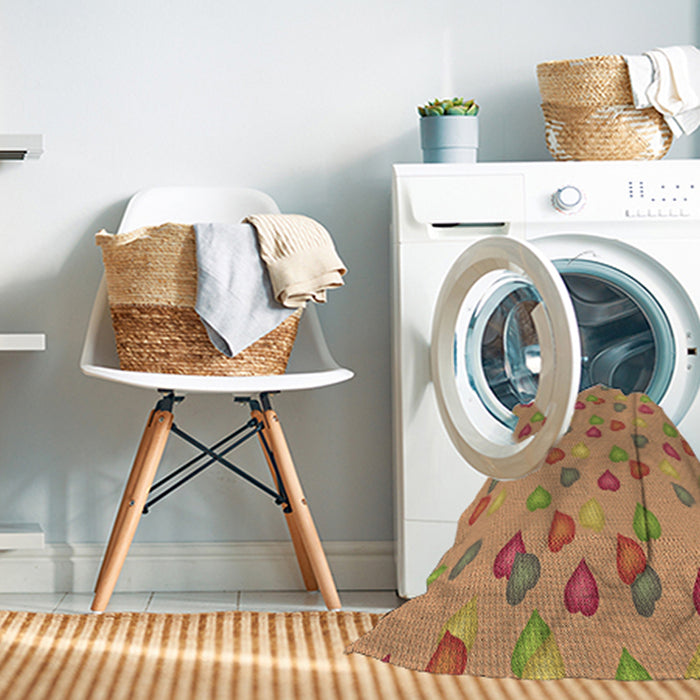 Machine Washable Transitional Orange Rug in a Washing Machine, wshpat2969brn