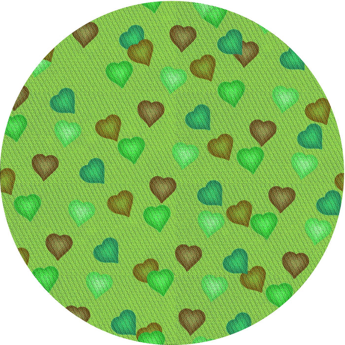 Square Machine Washable Transitional Bright Green Rug in a Living Room, wshpat2969grn