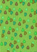 Patterned Bright Green Rug, pat2969grn