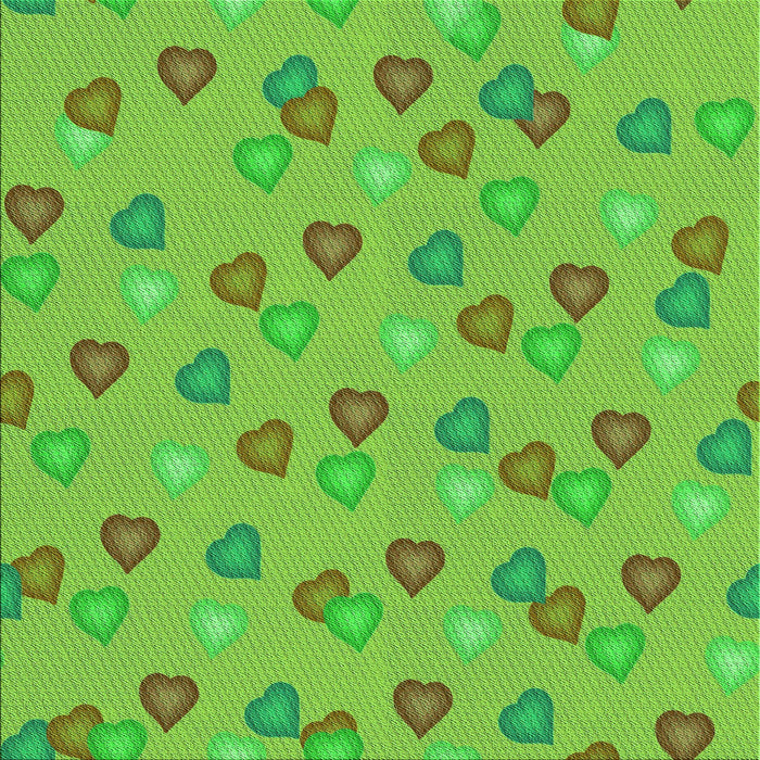 Round Patterned Bright Green Rug, pat2969grn