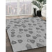 Machine Washable Transitional Cloud Gray Rug in a Family Room, wshpat2969gry