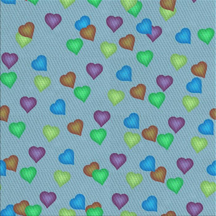 Round Patterned Medium Turquoise Green Rug, pat2969lblu