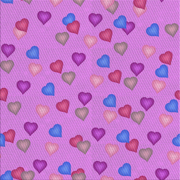 Round Patterned Purple Rug, pat2969pur