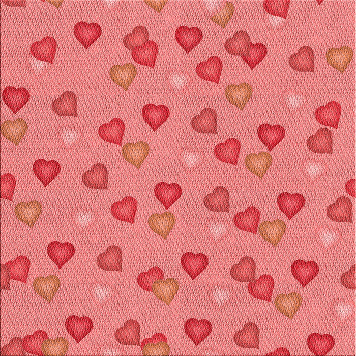 Round Patterned Ruby Red Rug, pat2969rd