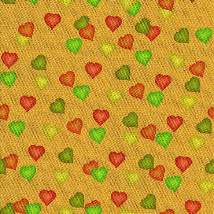 Round Patterned Neon Orange Rug, pat2969yw