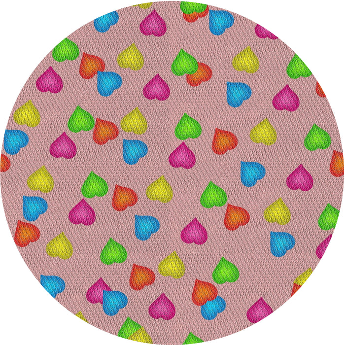 Sideview of Patterned Tan Brown Novelty Rug, pat2969