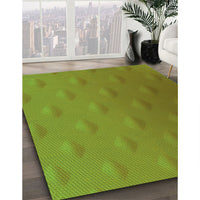 Patterned Pistachio Green Rug, pat297grn