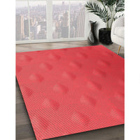 Patterned Red Rug, pat297rd