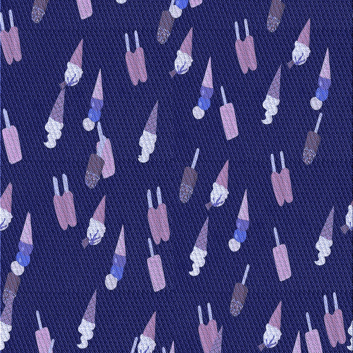 Patterned Denim Dark Blue Rug, pat2971blu