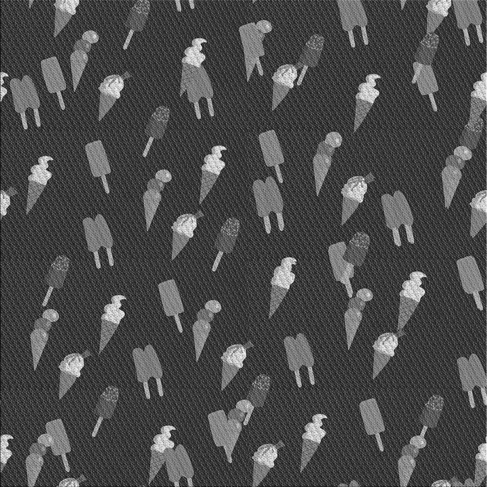 Round Patterned Charcoal Black Rug, pat2971gry