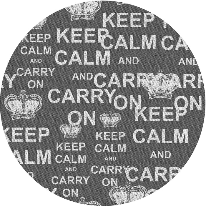 Square Patterned Dark Gray Rug, pat2972gry