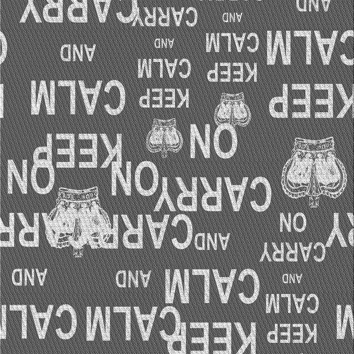 Patterned Dark Gray Rug, pat2972gry