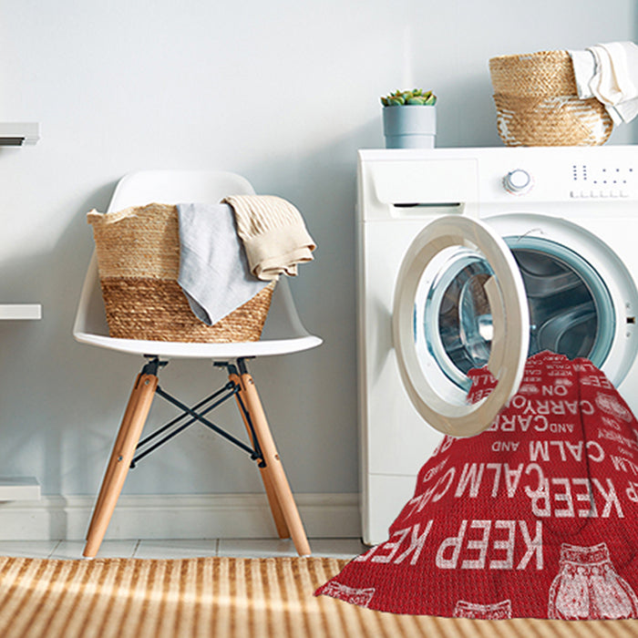 Machine Washable Transitional Light Coral Pink Rug in a Washing Machine, wshpat2972rd