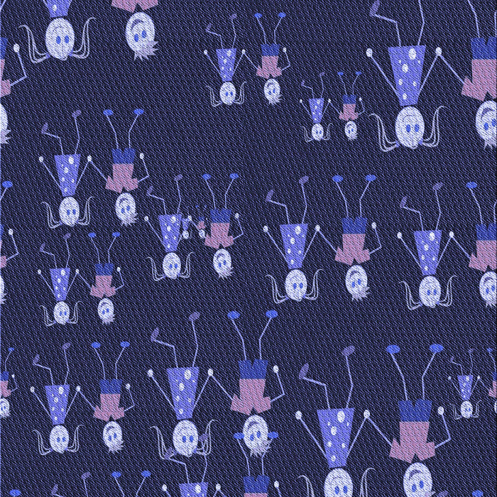 Patterned Night Blue Rug, pat2973blu