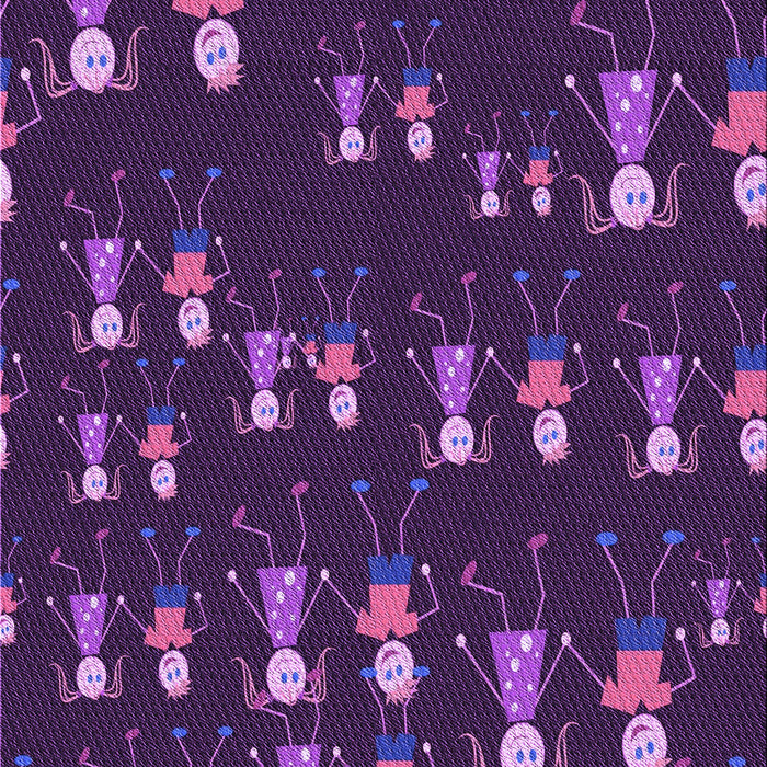 Patterned Dark Orchid Purple Rug, pat2973pur