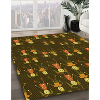 Patterned Red Rug, pat2973yw