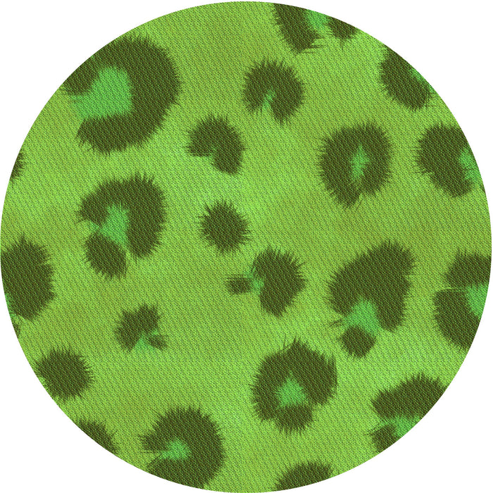 Square Patterned Bright Green Rug, pat2974grn