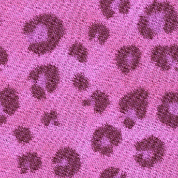 Round Patterned Bright Neon Pink Purple Rug, pat2974pur