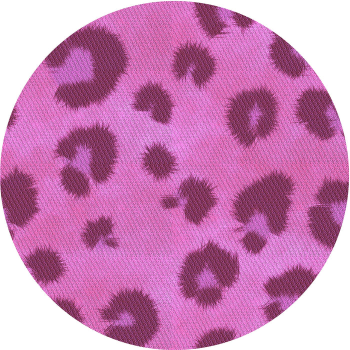 Square Patterned Bright Neon Pink Purple Rug, pat2974pur