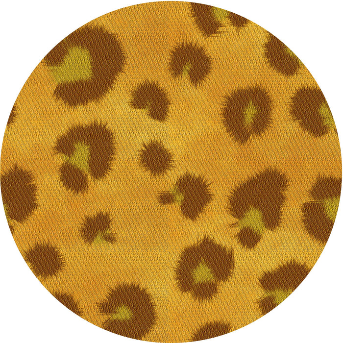 Square Patterned Mahogany Brown Rug, pat2974yw