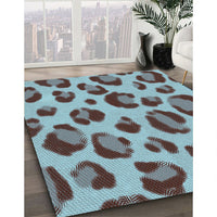 Patterned Purple Rug, pat2975lblu