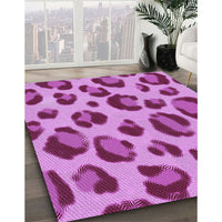 Patterned Violet Purple Rug, pat2975pur