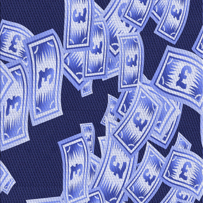 Patterned Jeans Blue Rug, pat2976blu