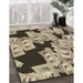 Machine Washable Transitional Chocolate Brown Rug in a Family Room, wshpat2976brn