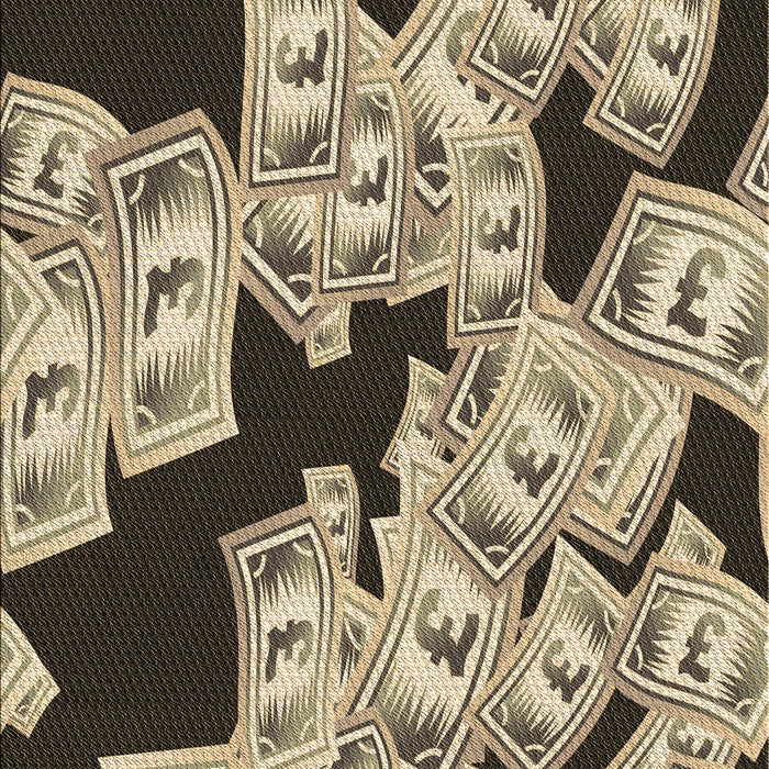 Patterned Milk Chocolate Brown Rug, pat2976brn