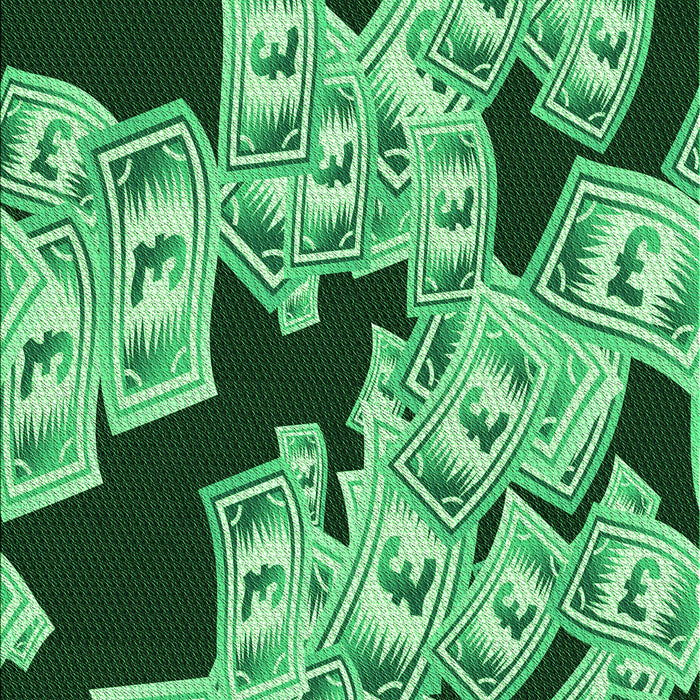 Patterned Deep Emerald Green Rug, pat2976grn