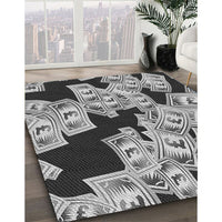 Patterned Silver Gray Rug, pat2976gry