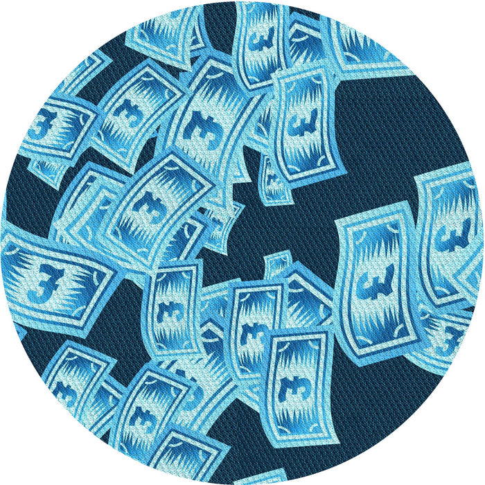 Square Machine Washable Transitional Blue Rug in a Living Room, wshpat2976lblu