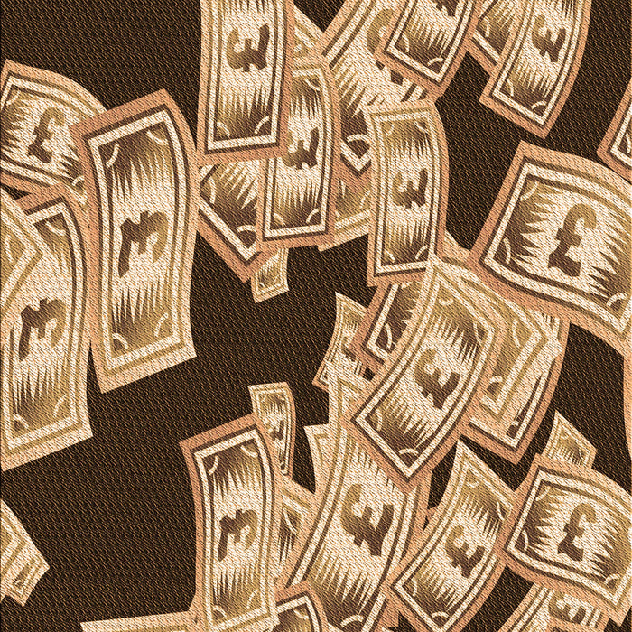 Patterned Red Brown Rug, pat2976org