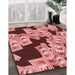 Machine Washable Transitional Pastel Pink Rug in a Family Room, wshpat2976rd