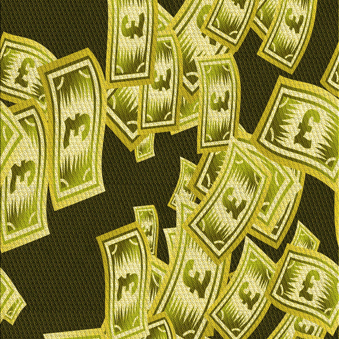 Patterned Bold Yellow Rug, pat2976yw