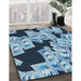 Machine Washable Transitional Blue Rug in a Family Room, wshpat2976