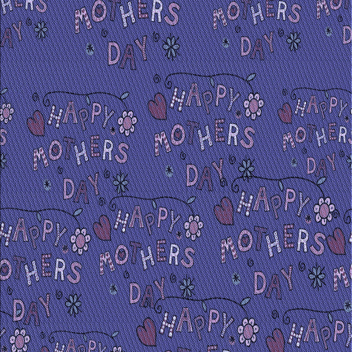 Patterned Denim Dark Blue Rug, pat2977blu