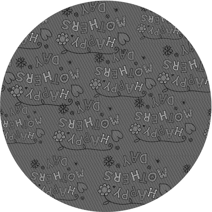 Square Patterned Platinum Gray Rug, pat2977gry