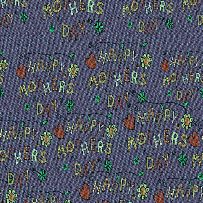 Patterned Plum Purple Rug, pat2977lblu