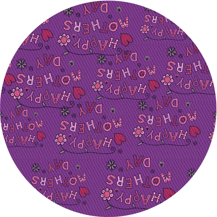 Square Machine Washable Transitional Dark Magenta Purple Rug in a Living Room, wshpat2977pur