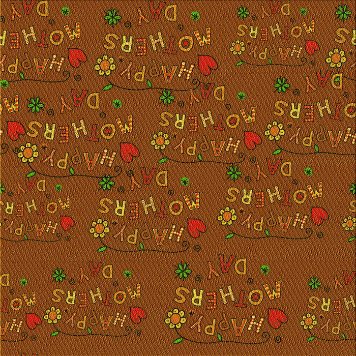 Round Patterned Tomato Red Rug, pat2977yw