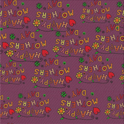 Square Patterned Tulip Pink Novelty Rug, pat2977