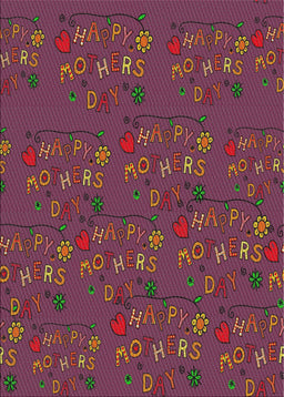 Patterned Tulip Pink Novelty Rug, pat2977