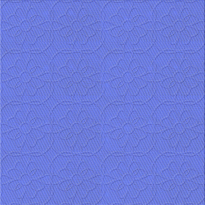 Round Patterned Sky Blue Rug, pat2978blu