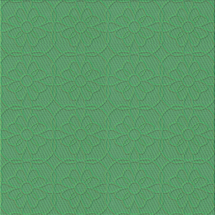 Round Machine Washable Transitional Sea Green Rug, wshpat2978grn