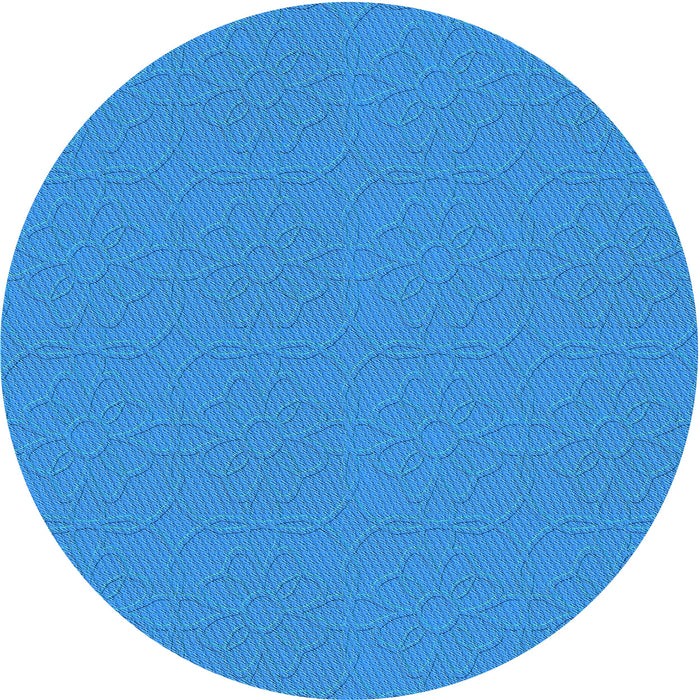 Square Machine Washable Transitional Neon Blue Rug in a Living Room, wshpat2978lblu