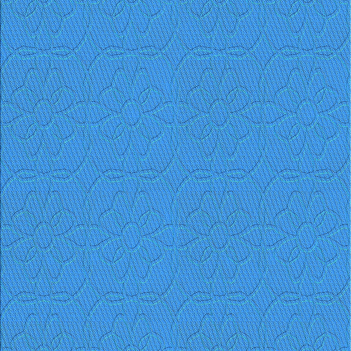 Patterned Neon Blue Rug, pat2978lblu
