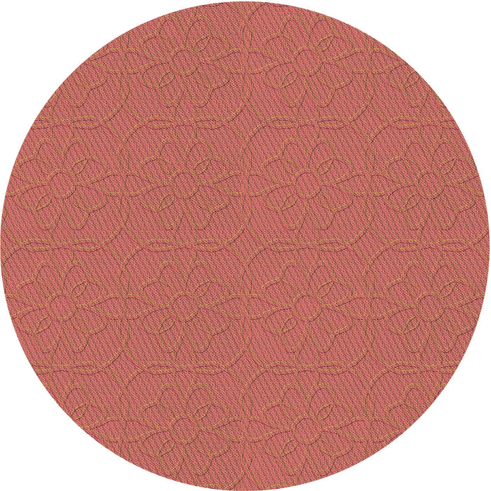Square Patterned Red Rug, pat2978org